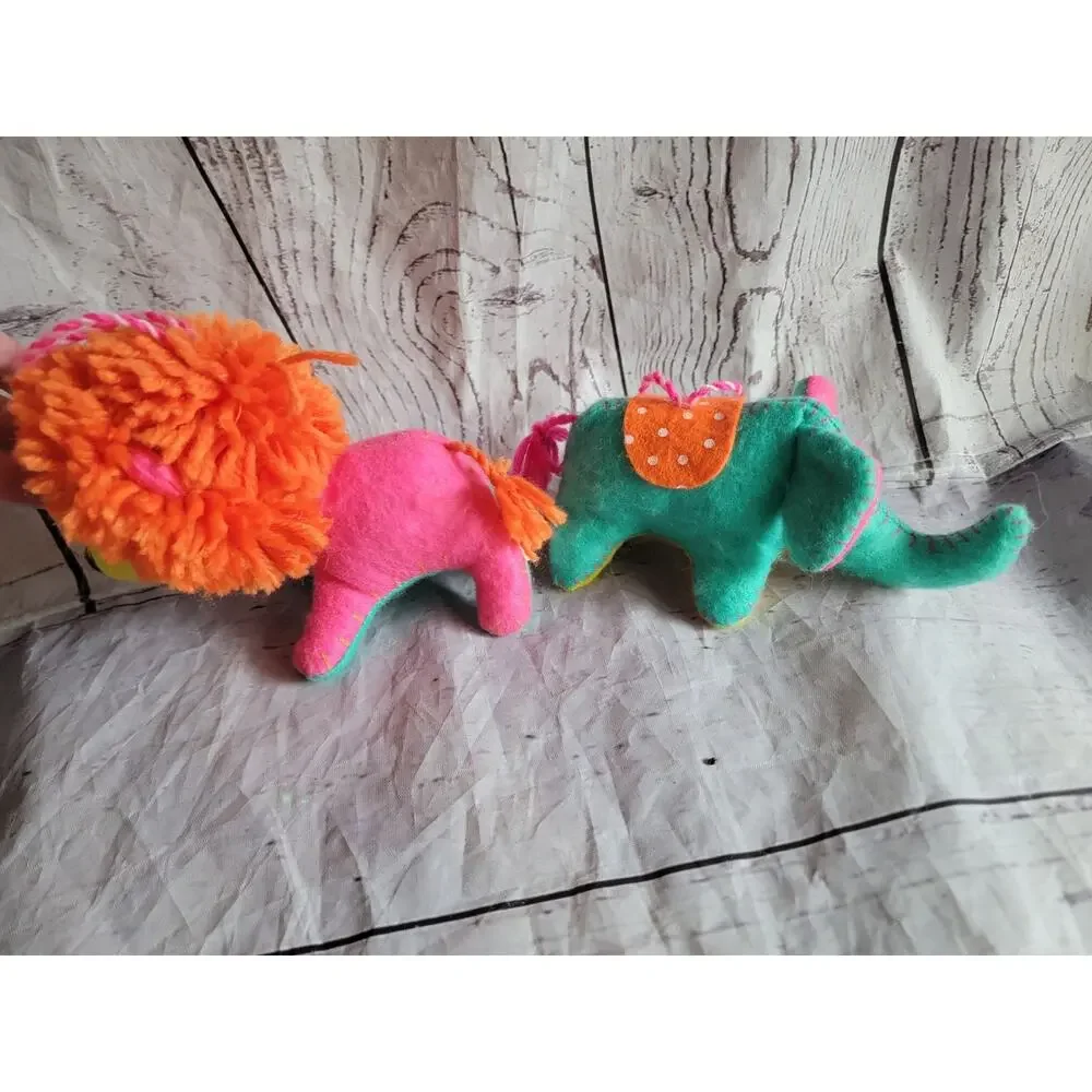Target Felt lion And Elephant Christmas ornament